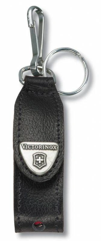 Чехол Victorinox Leather Hang Case (4.0515) кожа натуральная черный с карабином и отверстием для фонарика без упаковки