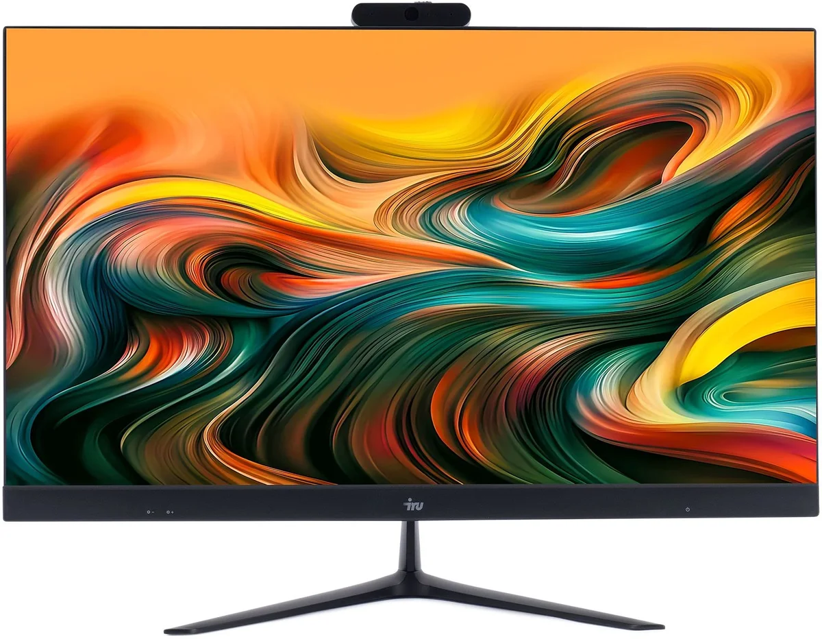 Моноблок IRU Office 23IH6P 23.8" Full HD i5 12400 (2.5) 64Gb SSD512Gb UHDG 730 CR FreeDOS WiFi BT Spk 120W клавиатура мышь Cam черный 1920x1080