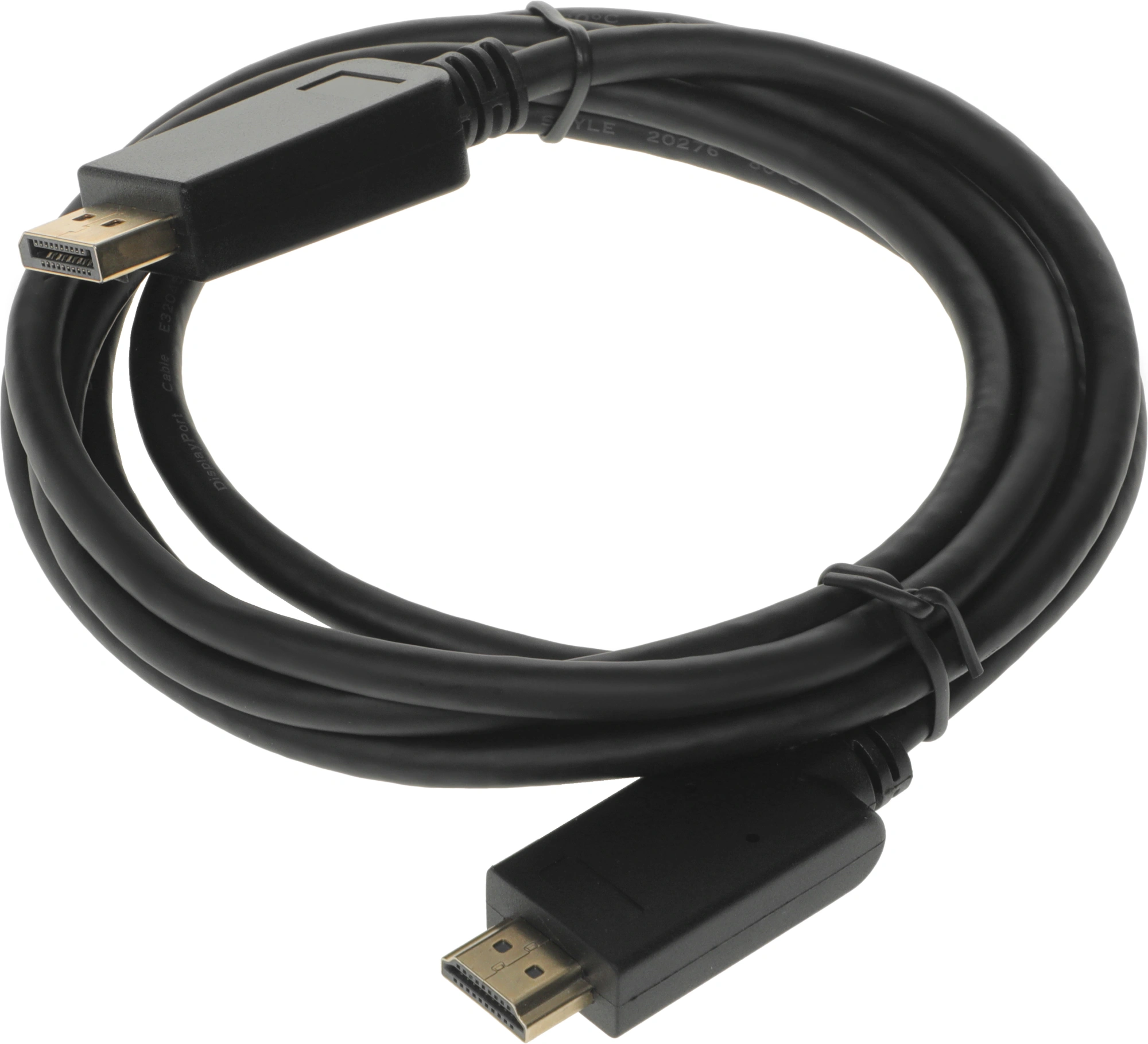 Видео кабель BURO - BHP DPP_HDMI, DisplayPort (M) -> HDMI (M), HDMI 2.0, 2 м, цвет чёрный, BHP DPP_HDMI-2