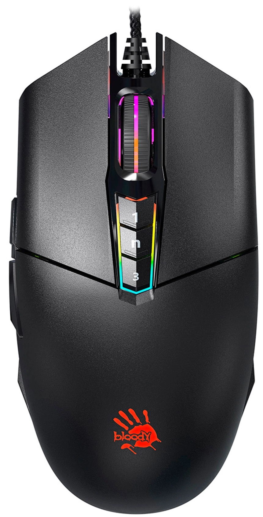 Мышь A4Tech Bloody P91s черный оптическая 8000dpi USB 8but (P91S BLACK ACTIVATED)