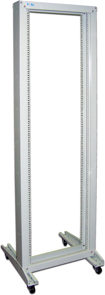 LANMASTER Стойка однорамная TWT-RACK1-42U 42U 600ммX600мм 150кг серый