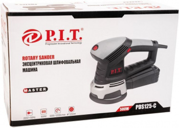 Эксцентриковая шлифмашина P.I.T. PDS125-C 500Вт D125мм (100800201010)