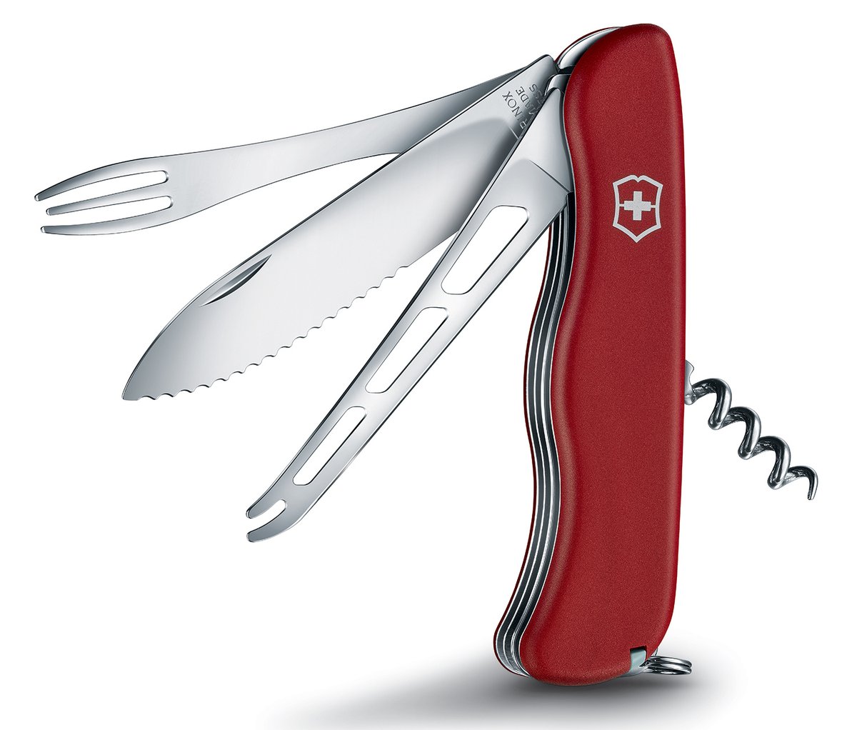 Нож перочинный Victorinox Cheese Master W (0.8313.W) 111мм 8функц. красный карт.коробка