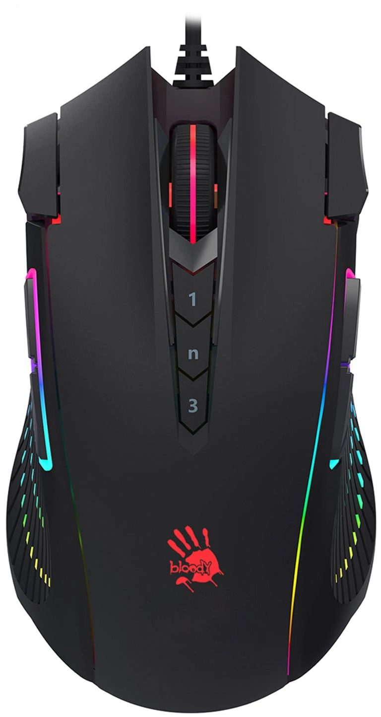 <120349> Мышь проводная A4Tech Bloody J90S ACTIVATED 8000dpi USB черный [J90S BLACK ACTIVATED]