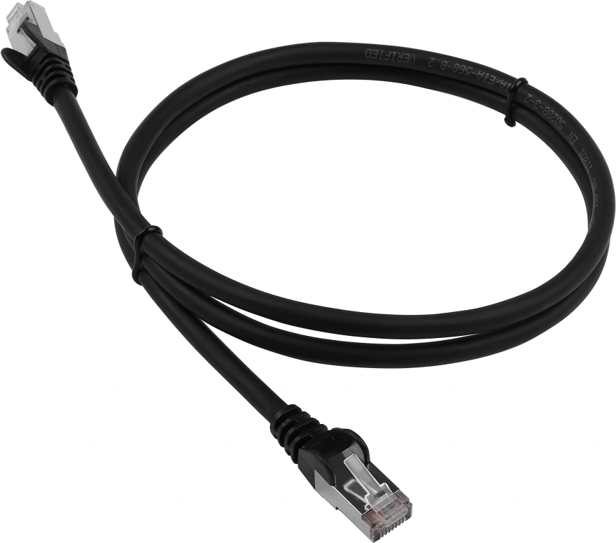 Патч-корд Lanmaster LAN-PC45/S6-10-BK FTP RJ-45 вил.-вилка RJ-45 кат.6A 10м черный LSZH