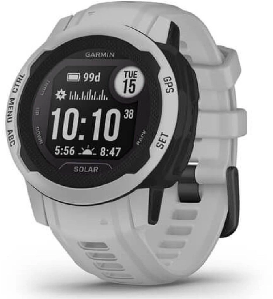 Умные часы Garmin Instinct 2S Solar Surf Edition Ericeira, 0.79" PMOLED, Wi-Fi, Bluetooth 4.2, NFC, IP68, черный / серый