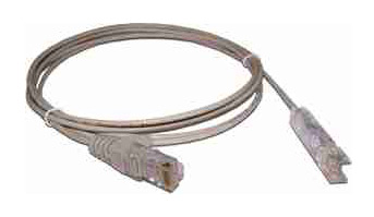 LAN-45-P1-1m Шнур коммутационный телефонный Lanmaster RJ45/110 кат. 3 пар: 1 PVC 1м серый