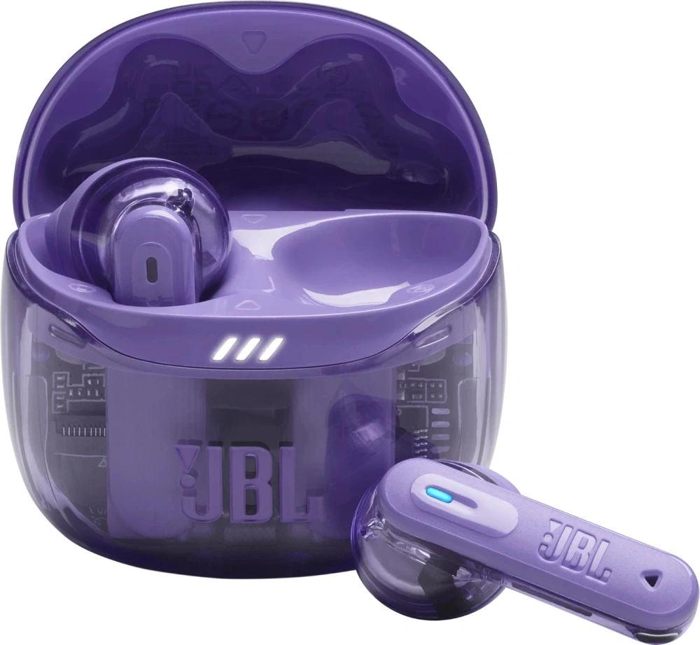 Наушники TWS JBL Tune Flex 2 призрачно-фиолетовый, вкладыши/внутриканальные (трансформер), Bluetooth, адаптивное шумоподавление