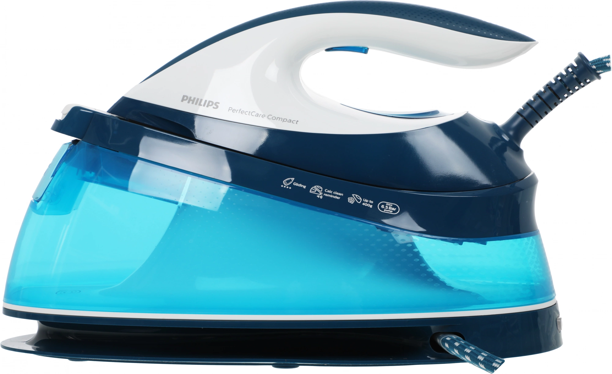Philips Парогенератор Philips GC7840/20 (2400 Вт/ подача пара - 120 г/мин/ паровой удар - 400 г/мин)