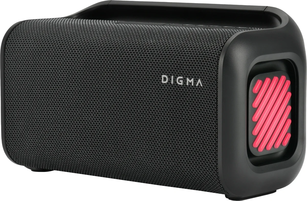 Колонка портативная Digma D-PS1526 черный 40W 2.0 BT 10м 3000mAh