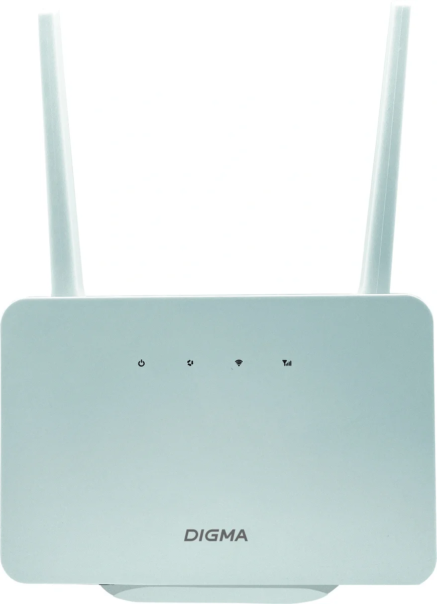 Digma HOME <D4GHMAWH> 4G Wi-Fi router  (802.11b/g/n,  1WAN,  SIM slot)