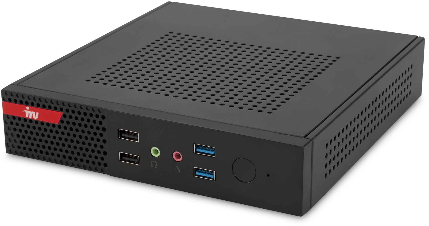 Неттоп IRU Office 310H5PTF slim i3 10100 (3.6) 8Gb SSD256Gb UHDG 630 FreeDOS GbitEth WiFi BT черный