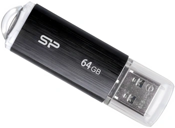 Флеш Диск Silicon Power 64Gb Ultima U02 SP064GBUF2U02V1K USB2.0 черный