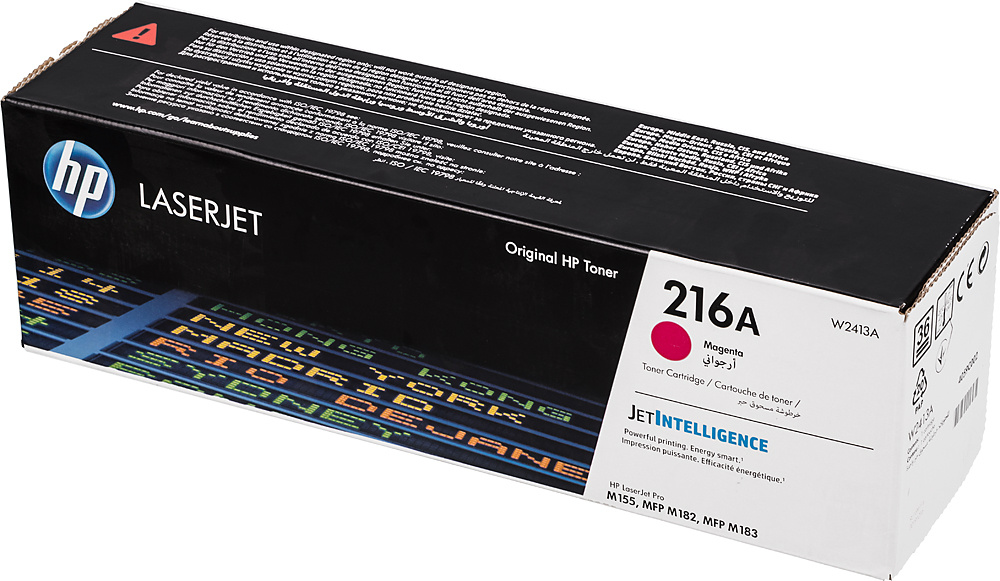 W2413A - 216A Magenta LaserJet Toner Cartridge for Color LaserJet Pro MFP M182/M183, up to 850 pages.