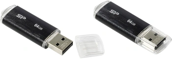 Флеш Диск Silicon Power 64Gb Ultima U02 SP064GBUF2U02V1K USB2.0 черный