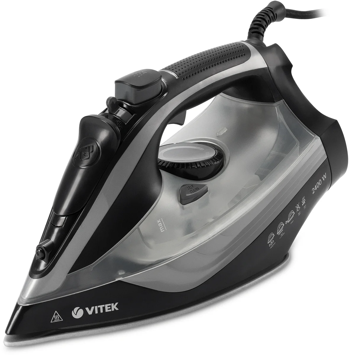 Утюг Vitek VT-8349 2400Вт черный/серый