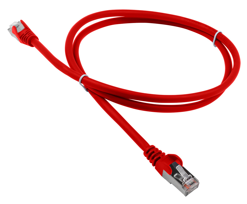 LAN-PC45/S5E-0.5-RD Шнур коммутационный Lanmaster кат. 5е экр. FTP RJ45/RJ45 d 62 0.5м LSZH красный