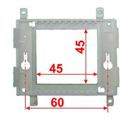 LAN-PF45x45 Суппорт Lanmaster Mosaic фронтальный 45 мм Ш 45 мм Д