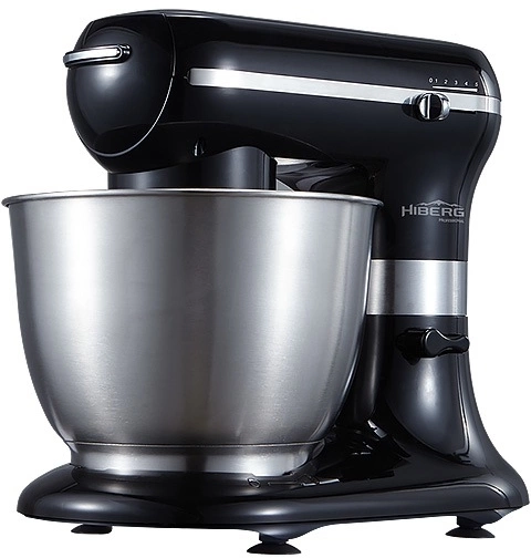 Миксер планетарный Hiberg MP 1255 B 1200Вт черный