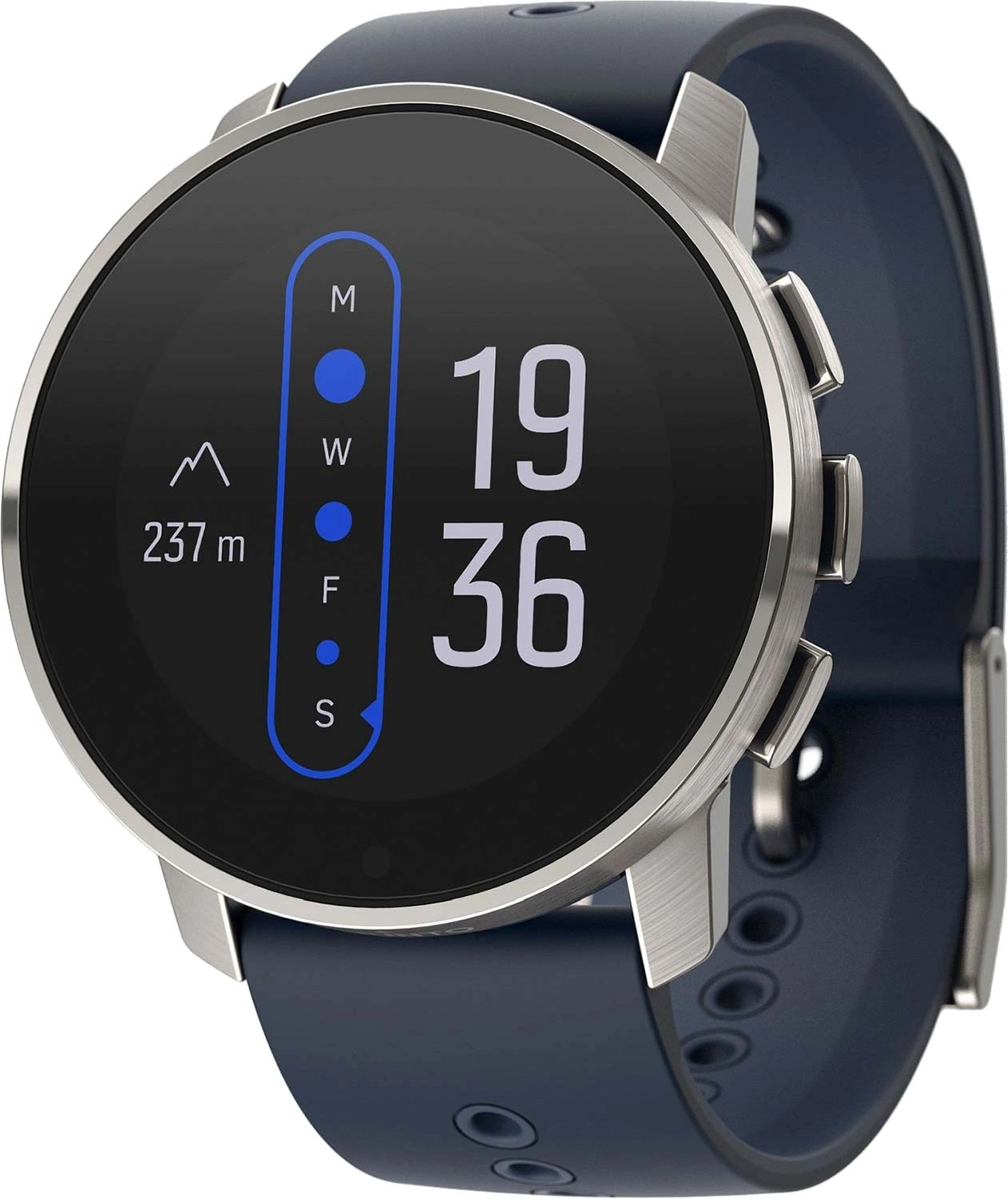 Смарт-часы Suunto 9 Peak 43мм 30" TFT корп.серый Sport Band рем.синий разм.брасл.:M/L (SS050520000)