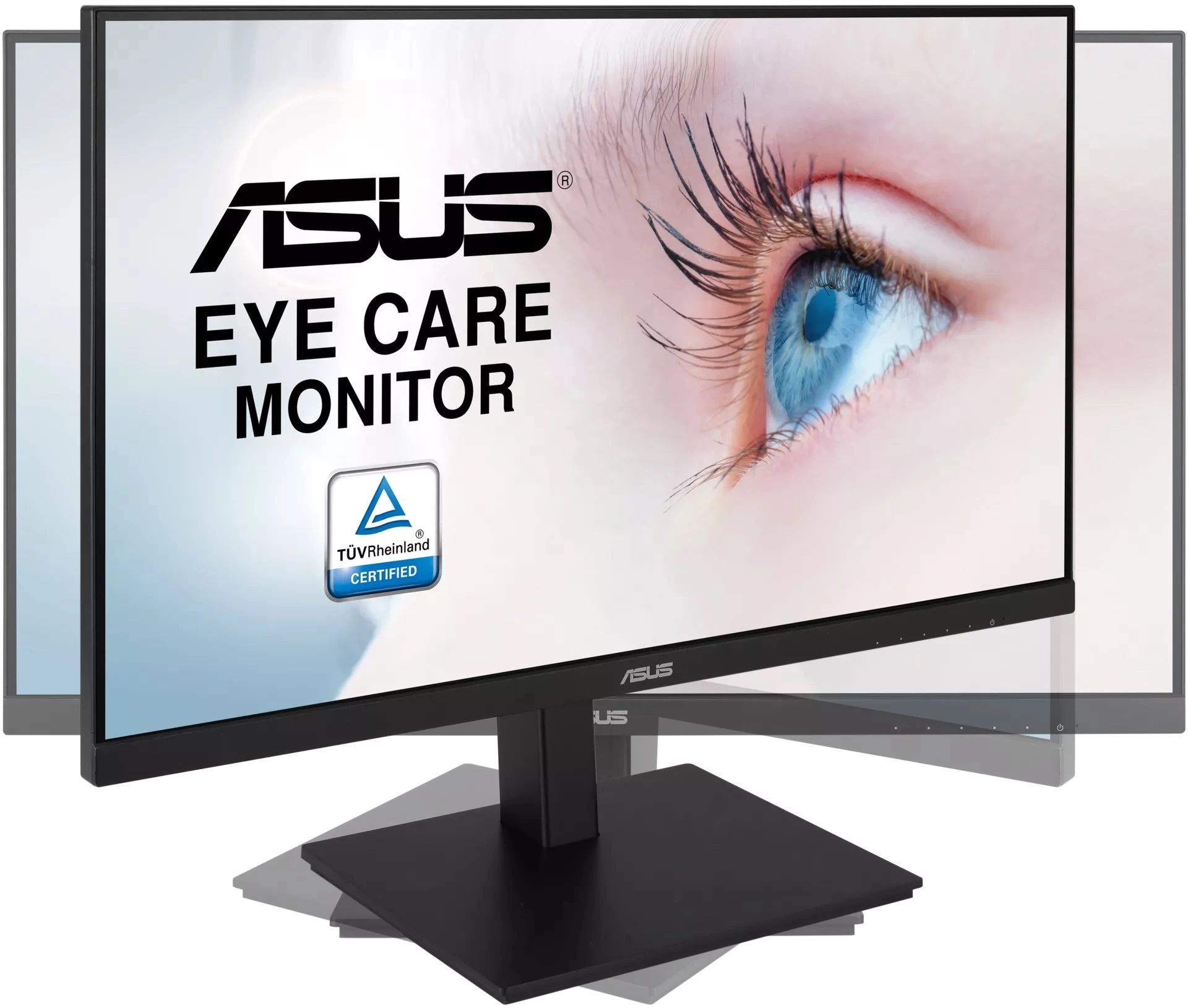 Монитор ASUS VA24DQSB 23.8" WLED IPS monitor, 16:9, 1920x1080, 5ms(GTG), 75Hz, 250 cd/m2, 80M :1, 178°(H), 178°(V), HDMI, D-Sub, DP, USB Hub, Kensington lock, Speakers 2W x 2 Stereo, VESA 100x100 mm (MiniPC kit optional), HAS, Swivel (+180° ~ -180°), Pivot, With cable management, Frameless Design, Flicker-free, black, HDMI cable (90LM054L-B02370)