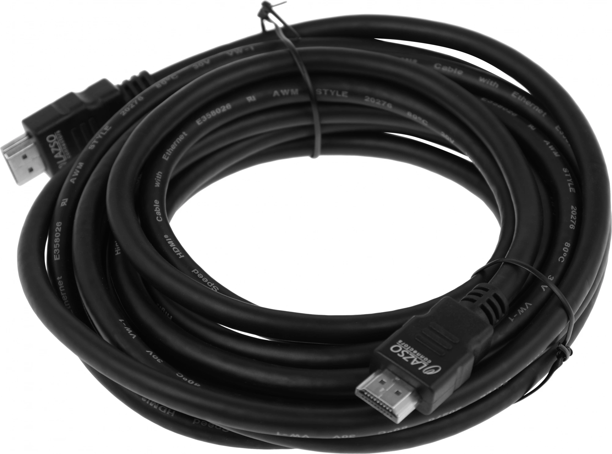 Кабель аудио-видео WH-111 HDMI (m)/HDMI (m) 5м. позолоч.конт. черный (9783)