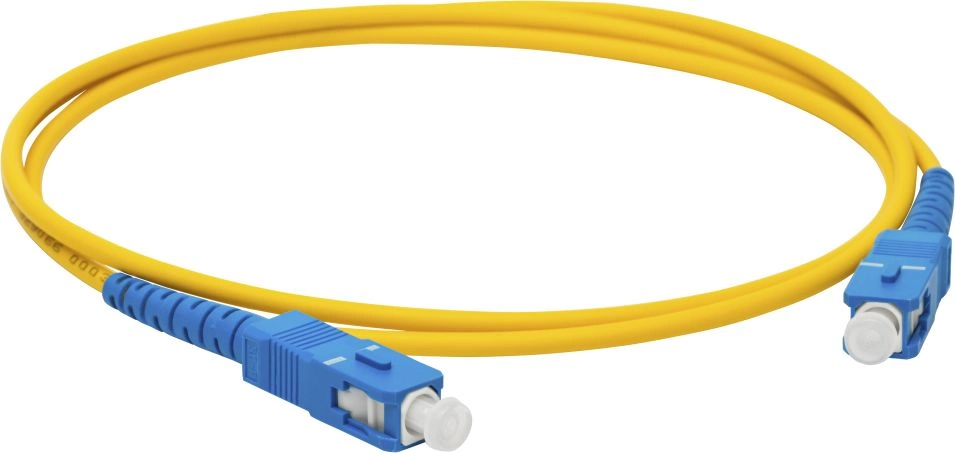 LAN-2SC-2SC/SU-5.0 Коммутационный шнур оптический Lanmaster Duplex SC/SC (UPC/UPC) OS2 9/125 LSZH Ø 3мм 5м цвет: жёлтый