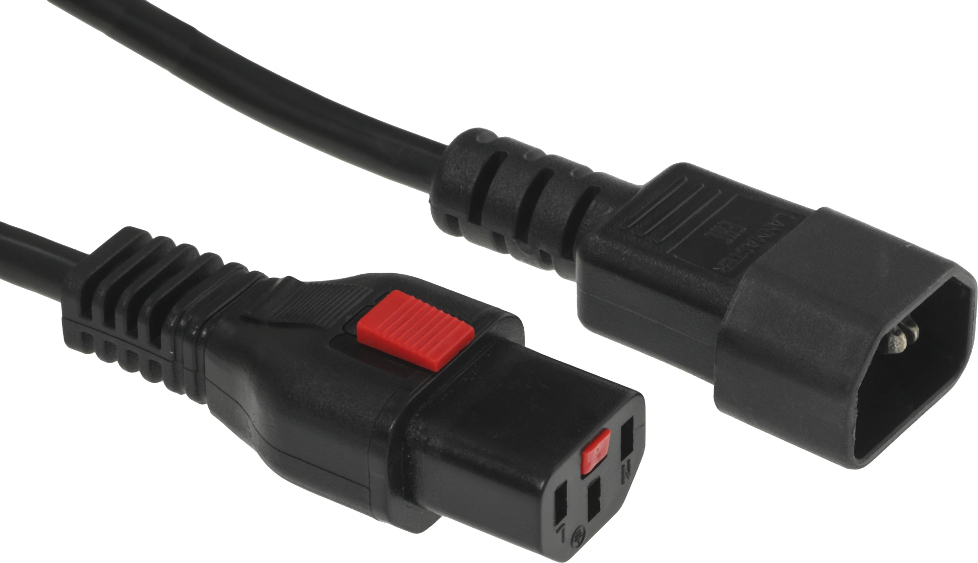 Кабель Lanmaster LAN-PP13L/14-0.5-BK C13-С14 проводник.:3x0.75мм2 0.5м 220В (упак.:1шт) черный