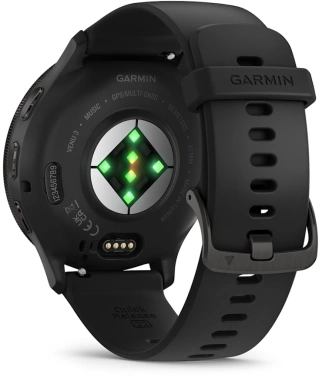 Смарт-часы Garmin Venu 3 45мм 1.4" AMOLED корп.черный рем.черный разм.брасл.:135-200мм (010-02784-01)