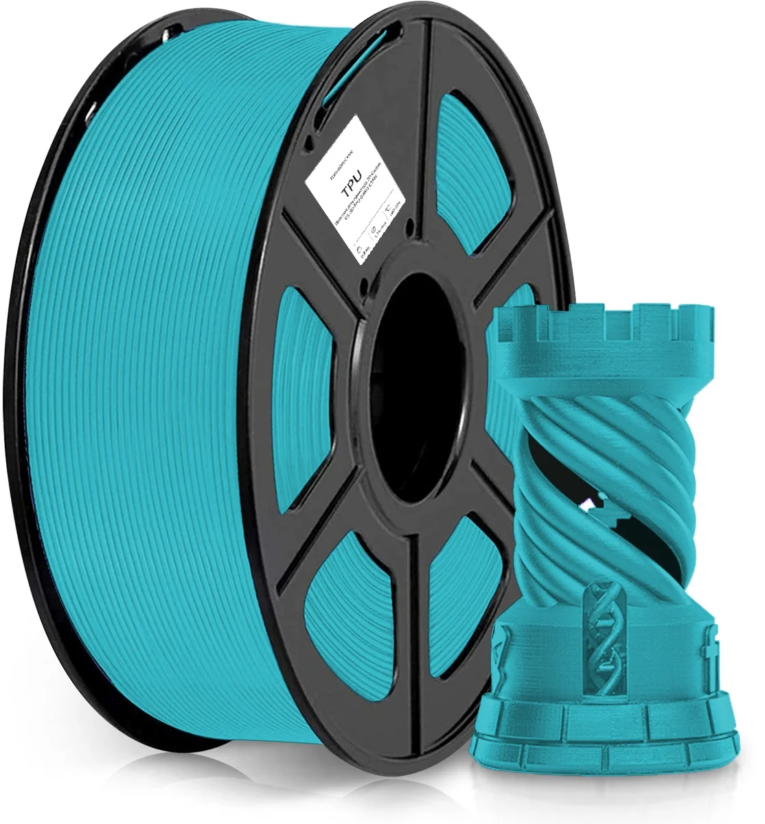 Пластик для 3D-печати Cactus CS-3D-TPU-0.8KG-CYAN, TPU, 1.75мм, 0.8кг