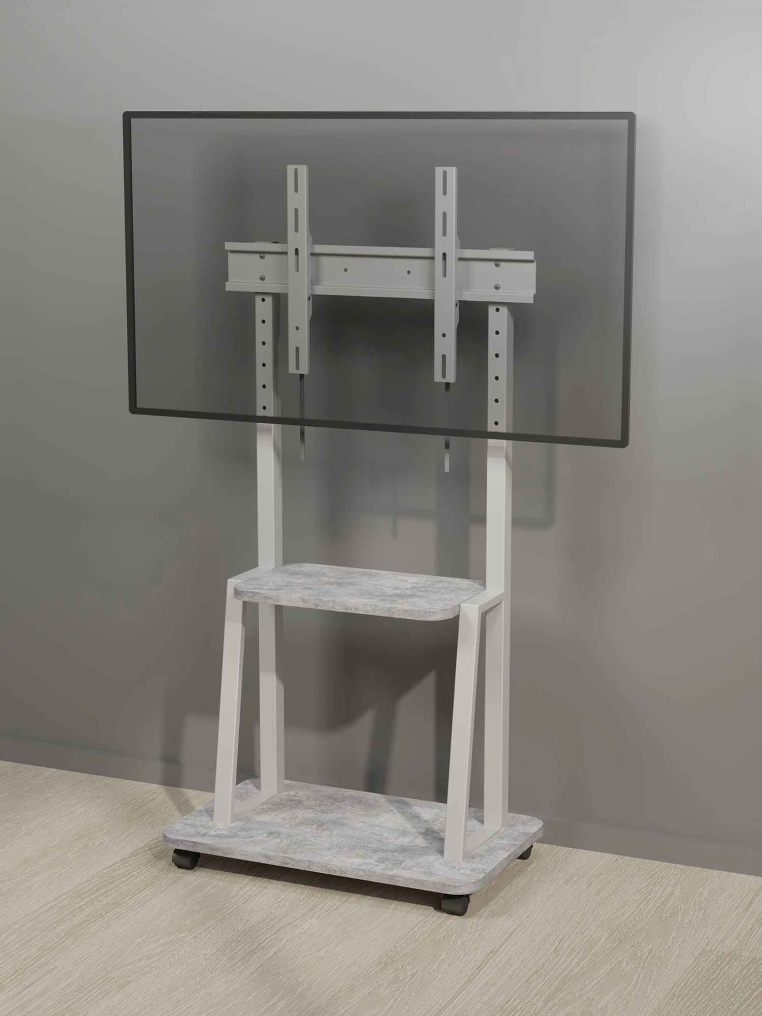 Стойка для телевизора Holder PR-108 серый/сланец 32"-65" макс.40кг напольный мобильный