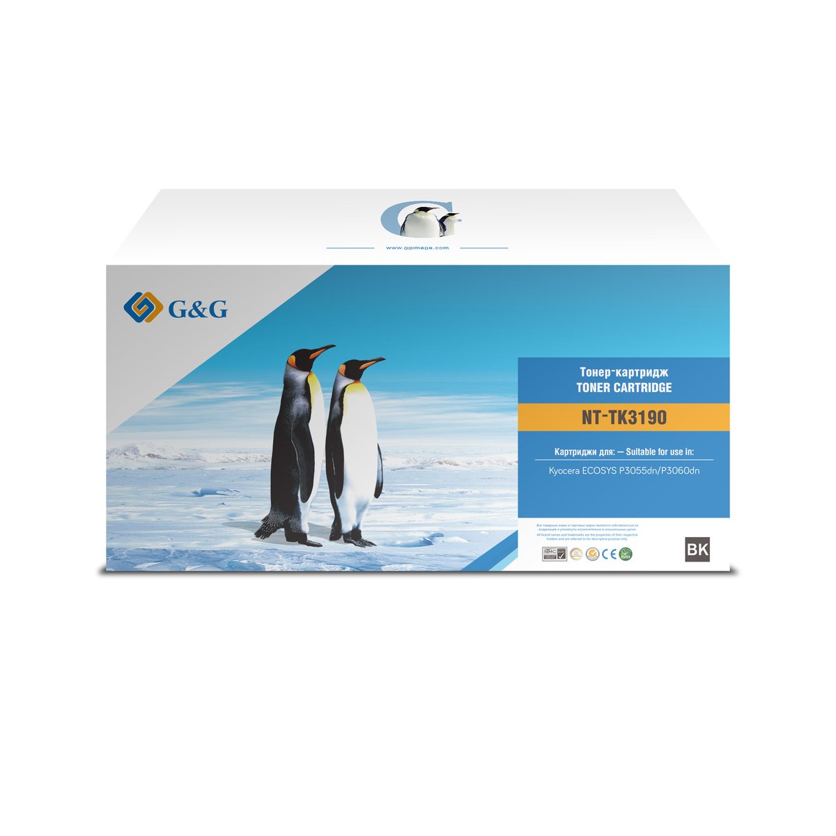 Картридж лазерный G&G NT-TK3190, для Kyocera ECOSYS P3055dn/P3060dn, черный, 25000 стр.