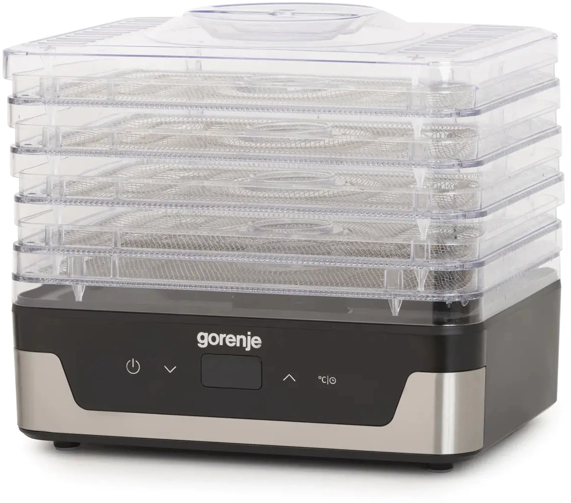 745972 Сушка для фруктов и овощей Gorenje FDK400DE 5под. 240Вт  нержавеющая  сталь