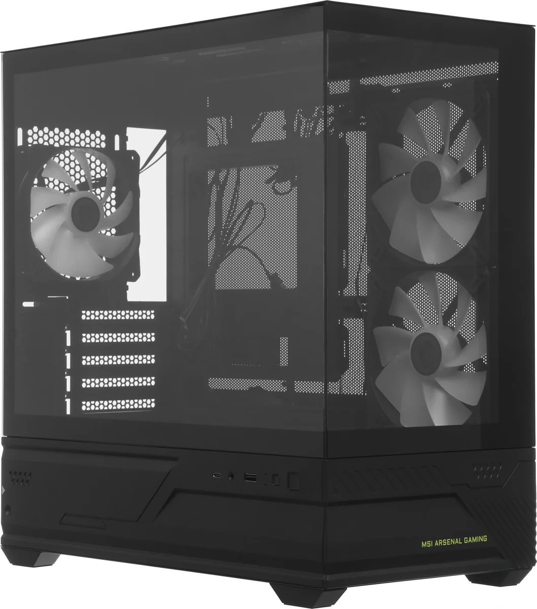Корпус для ПК MSI MAG Pano M110R , Micro-ATX, 1xUSB 3.2 Gen 1, 1xUSB 3.2 Gen2x2 Type-C, 2x140mm, ARGB Reverse Blade Fan, 1x120mm ARGB Fan, ARGB+PWM Control Board, TG (306-7G33R21-JA4)
