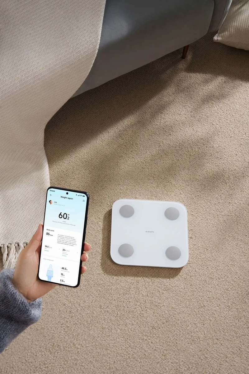 Весы напольные электронные Xiaomi Body Composition Scale S400 макс.150кг белый