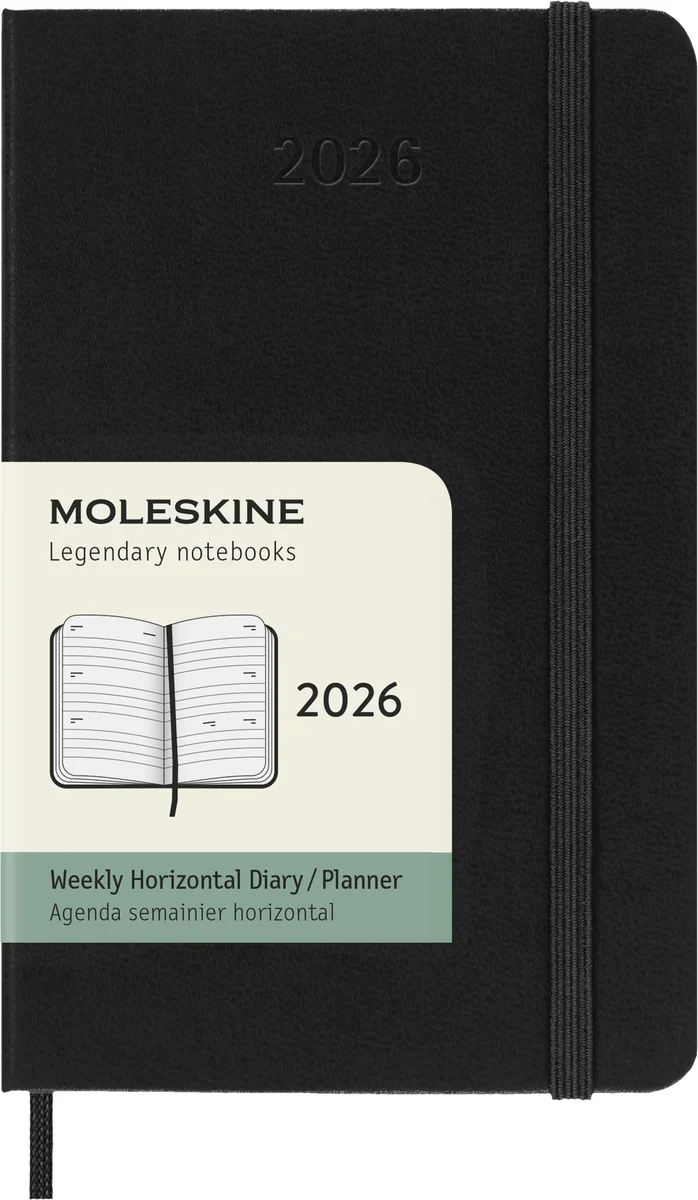 Еженедельник Moleskine CLASSIC WKLY Pocket 90x140мм 144стр. черный