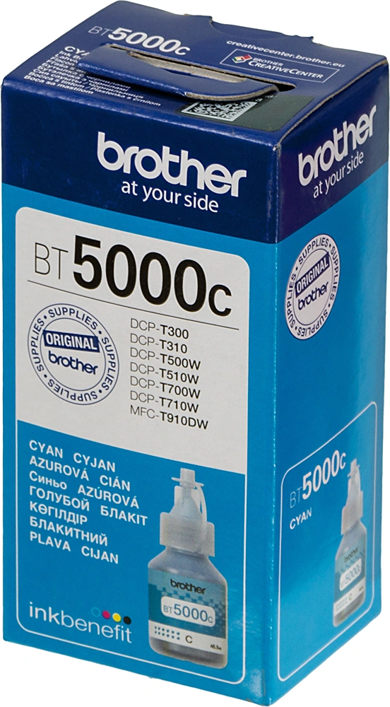 Чернила Brother BT5000C голубой 48мл для Brother DCP-T300/T500W/T700W/MFC-T800W