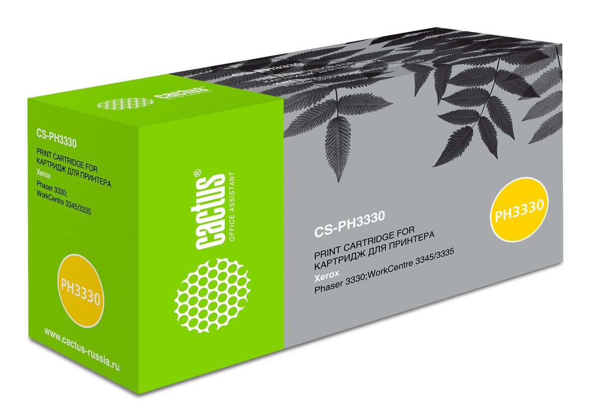Картридж лазерный Cactus CS-PH3330 (106R03621) черный (8500 стр.) для Xerox Phaser 3330/WC3335