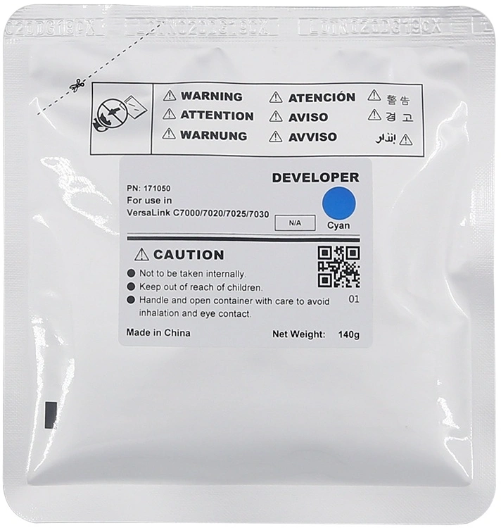 Тонеры и девелоперы Девелопер для XEROX VersaLink C7000/C7020/C7025/7C030 (CET) Cyan, 140г, 400000 стр., CET171050
