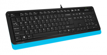 Клавиатура A4Tech FK10 черный/синий USB (FK10 BLUE) кабель 1.5м