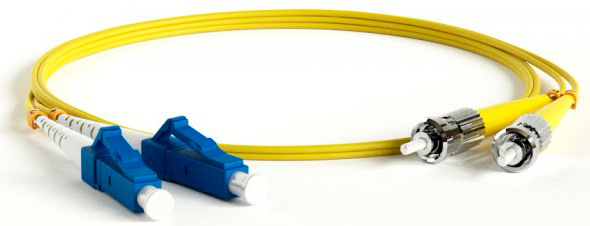 Патч-корд Lanmaster TWT-2ST-2LC/SU-1.5 2x9/125 OS1/OS2 ST дуплекс-LC дуплекс 1.5м ПВХ желтый