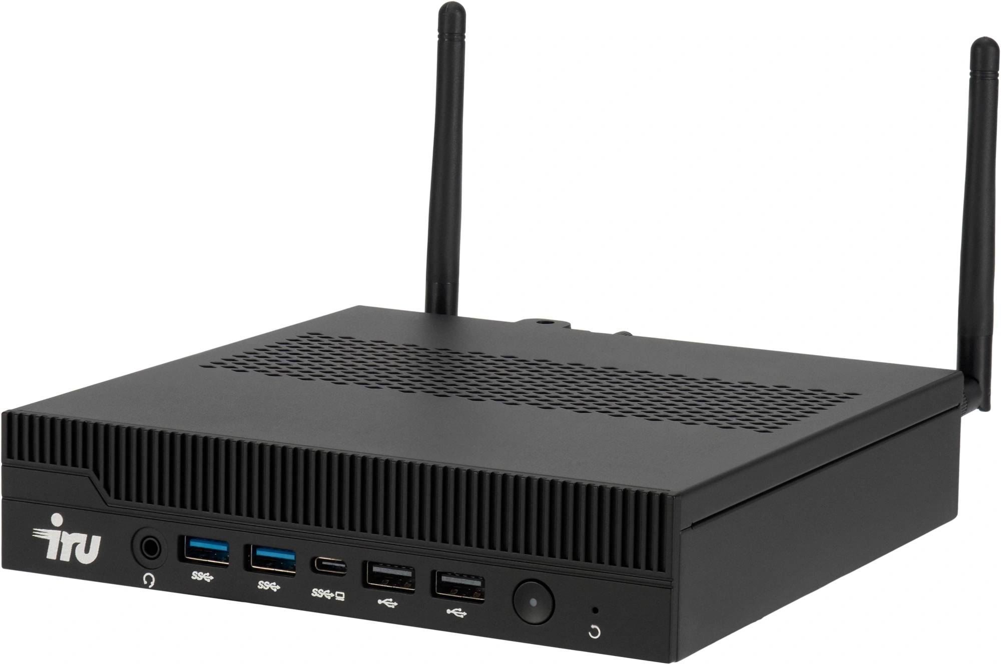 Неттоп iRU - Tactio 310H6ITF, Intel Core i3 14100 3500MHz, DDR5 8 ГБ, SSD 256 ГБ, Intel UHD Graphics 730, Wi-Fi, Bluetooth, чёрный, Windows 11 Pro 64, Mini PC, 2176177