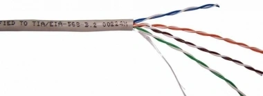 Кабель информационный Lanmaster TWT-6FTP-LSZH кат.6 F/UTP общий экран 4X2X24AWG LSZH 305м белый