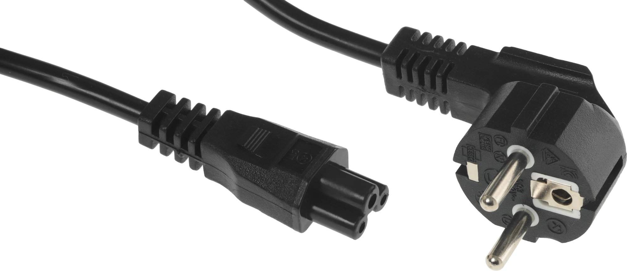 Кабель Ningbo IEC C5 (3-pin) Евровилка 1.8м (NCABLE) черный