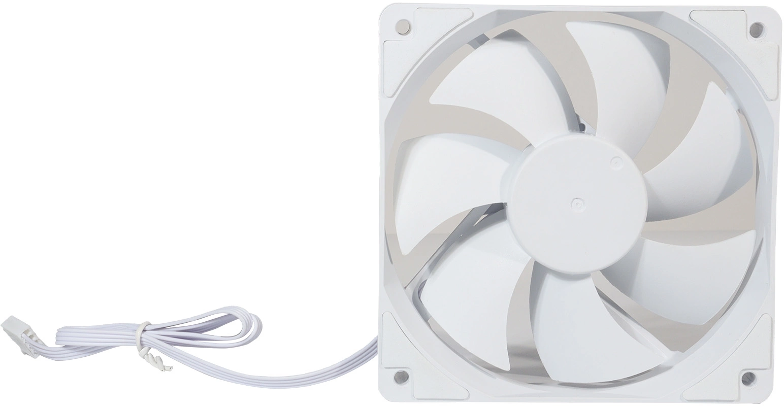 Вентилятор для корпуса Digma DFAN120PWM-1WH белый, 120 мм, 1500 об/мин, 28 дБ, 4 pin