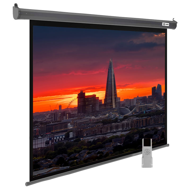 Экран Cactus 111" 150x240см SIlverMotoExpert CS-PSSME-240X150-DG 16:10 настенно-потолочный рулонный темно-серый (моторизованный привод)