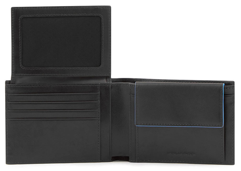 Кошелек мужской Piquadro Blue Square Revamp  PU1392B2VR/N черный натур.кожа