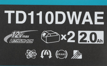 Шуруповерт Makita TD110DWAE аккум. патрон:держатель бит 1/4" (кейс в комплекте)