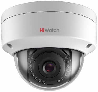 Камера видеонаблюдения 4Мп купольная ColorVu IP-камера HiWatch DS-I452L(B) (2.8mm) с гибридной смарт-подсветкой до 30м