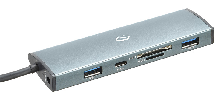 Стыковочная станция Digma HUB-2U3.0CCR-UC-G (HUB-2U3.0СCR-UC-G)